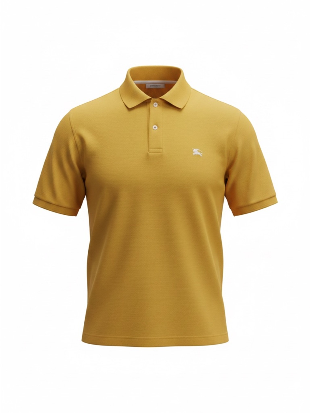 Burberry Mens yellow/mustard Polo with Logo size XL
